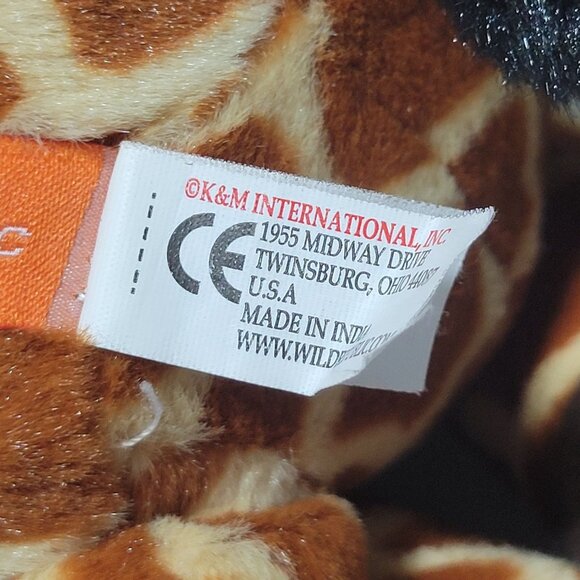 Wild Republic Giraffe 12 inch Plush Spots Yellow Brown Realistic Stuffed Animal - Picture 6 of 8
